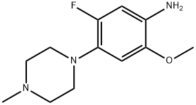 5-Fluoro-2-methoxy-4-(4-methyl-1-piperazinyl)aniline Struktur