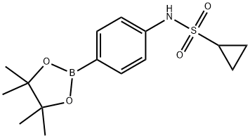 Cyclopropanesulfonamide,N-[4-(4,4,5,5-tetramethyl-1,3,2-dioxaborolan-2-yl)phenyl]- Struktur