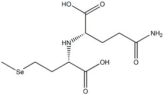 L-Glutamine, N-[(1S)-1-carboxy-3-(methylseleno)propyl]- Struktur