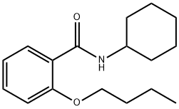 2-butoxy-N-cyclohexylbenzamide Struktur