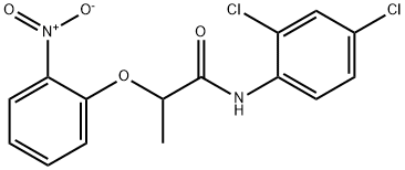 N-(2,4-dichlorophenyl)-2-(2-nitrophenoxy)propanamide Struktur