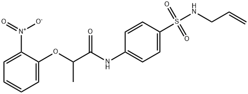 N-{4-[(allylamino)sulfonyl]phenyl}-2-(2-nitrophenoxy)propanamide Struktur