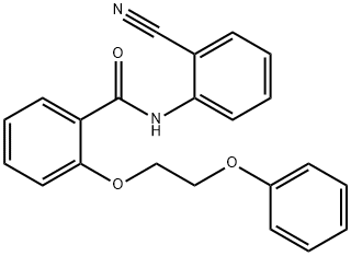 N-(2-cyanophenyl)-2-(2-phenoxyethoxy)benzamide Struktur