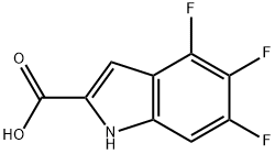 4,5,6-trifluoro-1H-indole-2-carboxylic acid Struktur