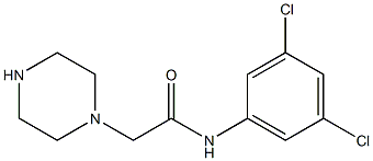 N-(3,5-dichlorophenyl)-2-(piperazin-1-yl)acetamide Struktur