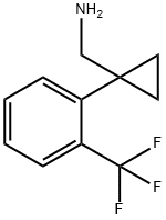 1-[2-(Trifluoromethyl)phenyl]cyclopropanemethanamine Struktur