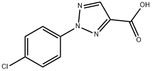 2-(4-chlorophenyl)-2H-1,2,3-triazole-4-carboxylic acid Struktur