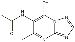 N-(7-hydroxy-5-methyl[1,2,4]triazolo[1,5-a]pyrimidin-6-yl)acetamide Struktur