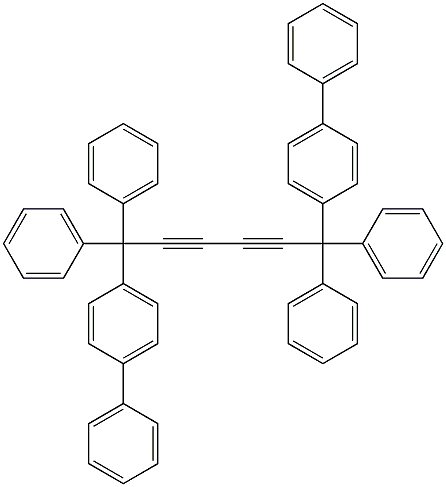 4-(6-{[1,1'-biphenyl]-4-yl}-1,1,6,6-tetraphenylhexa-2,4-diyn-1-yl)-1,1'-biphenyl Struktur