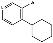 3-Bromo-4-(cyclohexyl)pyridine Struktur