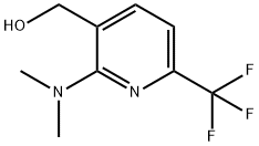 3-Pyridinemethanol, 2-(dimethylamino)-6-(trifluoromethyl)- Struktur