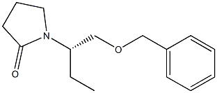 (S)-1-(1-(benzyloxy)butan-2-yl)pyrrolidin-2-one Struktur