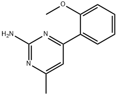 2-Amino-6-(2-methoxyphenyl)-4-methylpyrimidine Struktur