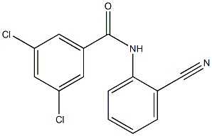 3,5-dichloro-N-(2-cyanophenyl)benzamide Struktur