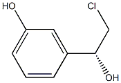 3-[(1R)-2-chloro-1-hydroxyethyl]phenol Struktur