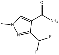 3-(difluoromethyl)-1-methyl-1H-pyrazole-4-carboxamide Struktur