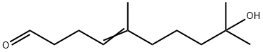 9-hydroxy-5,9-dimethyldec-4-enal Struktur