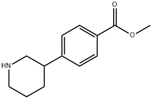 methyl 4-piperidin-3-ylbenzoate Struktur