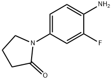 1-(4-amino-3-fluorophenyl)pyrrolidin-2-one Struktur