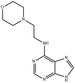 N-[2-(morpholin-4-yl)ethyl]-7H-purin-6-amine Struktur