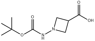 1-[(TERT-BUTOXYCARBONYL)AMINO]AZETIDINE-3-CARBOXYLIC ACID Struktur