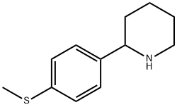 2-[4-(methylsulfanyl)phenyl]piperidine Struktur