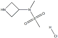 N-(azetidin-3-yl)-N-methylmethanesulfonamide hydrochloride Struktur