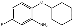 2-(cyclohexyloxy)-5-fluoroaniline Struktur