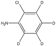 1-AMINO-2-CHLOROBENZENE-3,4,5,6-D4 Struktur