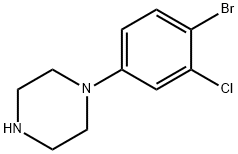 1-(4-bromo-3-chlorophenyl)piperazine Struktur