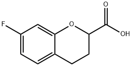 7-Fluorochroman-2-carboxylic acid Struktur