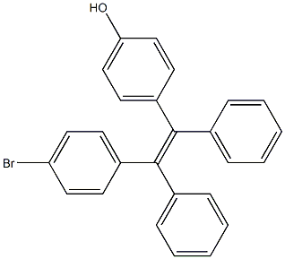 4-(2-(4-Bromophenyl)-1,2-diphenylvinyl)phenol Struktur