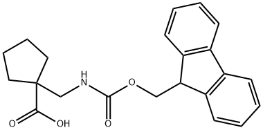 1-[(Fmoc-amino)methyl]cyclopentanecarboxylic acid Struktur