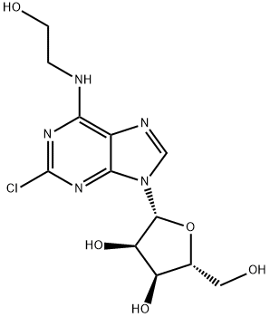 2-Chloro-N6-(2-hydroxyethyl)adenosine Struktur