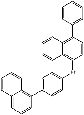 1-Naphthalenamine, N-[4-(1-naphthalenyl)phenyl]-4-phenyl- Struktur