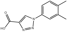 1-(3,4-dimethylphenyl)-1H-1,2,3-triazole-4-carboxylic acid Struktur