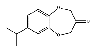 7-(methylethyl)-2H,4H-benzo[b]1,4-dioxepin-3-one Struktur