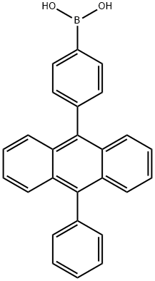 4-(10-phenylanthracen-9-yl)benzeneboronic acid Struktur