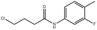 4-chloro-N-(3-fluoro-4-methylphenyl)butanamide Struktur