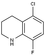 5-chloro-8-fluoro-1,2,3,4-tetrahydroquinoline Struktur