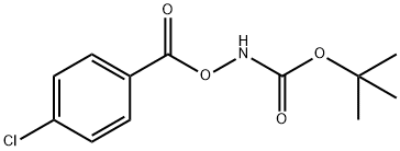 tert-butyl (4-chlorobenzoyl)oxycarbamate Struktur