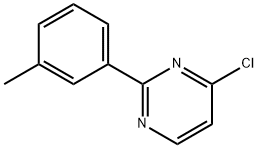 4-Chloro-2-(3-tolyl)pyrimidine Struktur