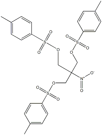 2-nitro-2-((tosyloxy)methyl)propane-1,3-diyl bis(4-methylbenzenesulfonate) Struktur