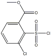 methyl 3-chloro-2-(chlorosulfonyl)benzoate Struktur