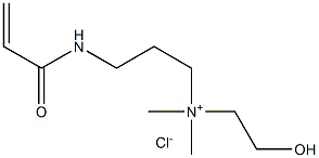 ACRYLAMINOPROPYLDIMETHYL-2-HYDROXY-ETHYLAMMONIUMCHLORIDE Struktur