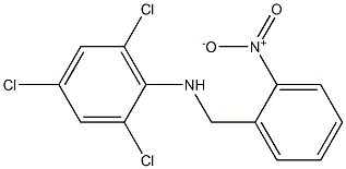 2,4,6-trichloro-N-[(2-nitrophenyl)methyl]aniline Struktur