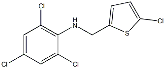 2,4,6-trichloro-N-[(5-chlorothiophen-2-yl)methyl]aniline Struktur