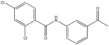 2,4-dichloro-N-(3-acetylphenyl)benzamide Struktur