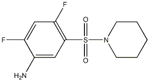 2,4-difluoro-5-(piperidine-1-sulfonyl)aniline Struktur