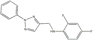 2,4-difluoro-N-[(2-phenyl-2H-1,2,3-triazol-4-yl)methyl]aniline Struktur